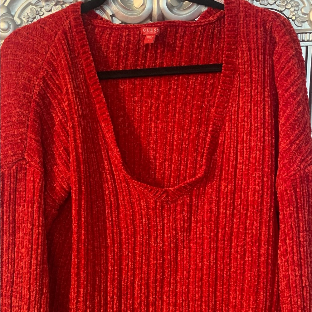Slouchy Guess Red Sweater